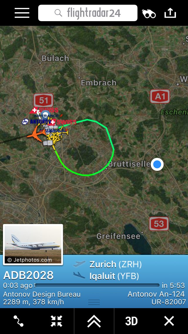 #antonov helps #swiss #lx40 in #iqualit #flightradar24