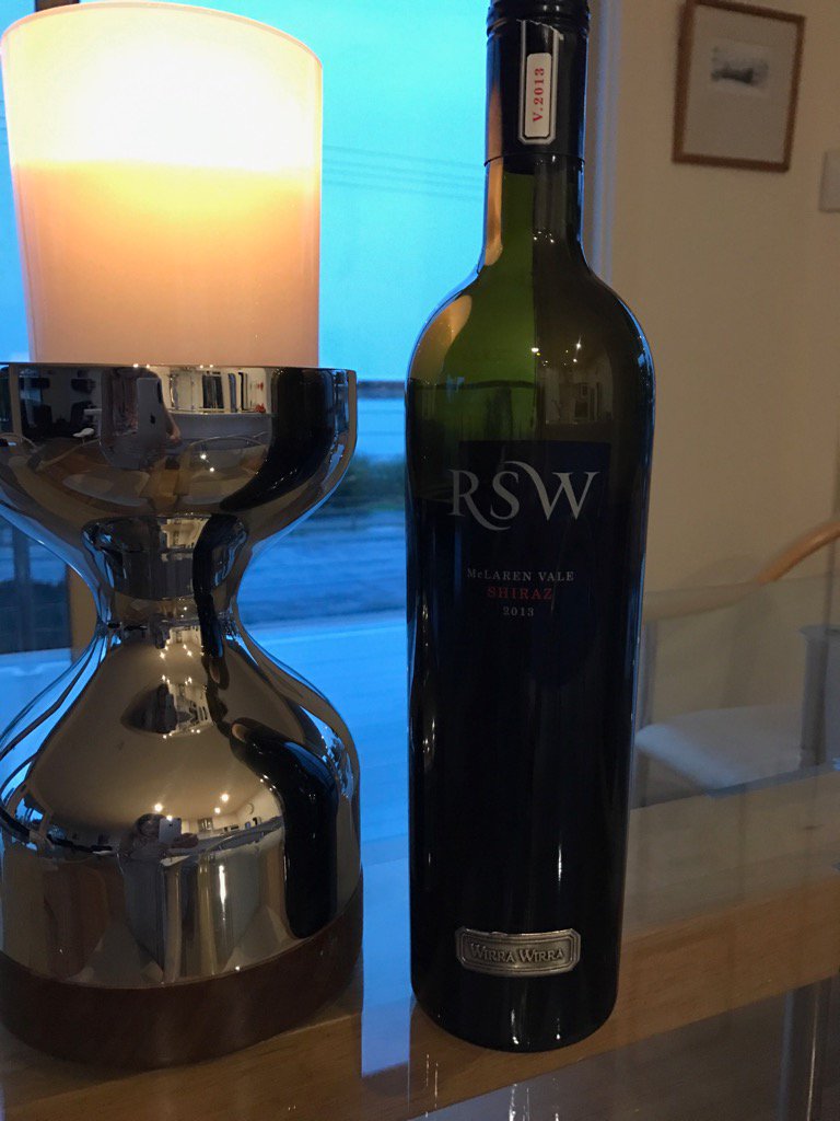 donnyanddavid's tweet photo. @wirrawirrawines stunning 2013 #RSW #McLarenVale #Shiraz #andrewkay thank you for generous gift many years ago https://t.co/b9aAwyf85b