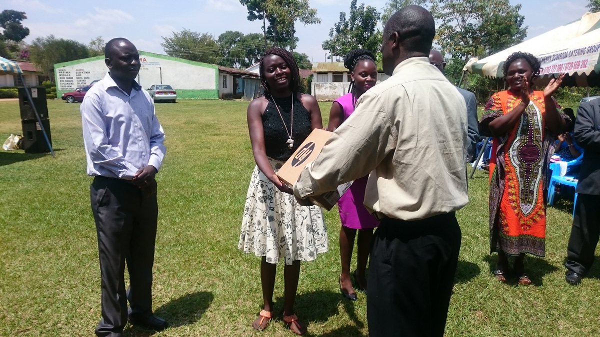 GloryValueSch's tweet photo. Bernice Wetawa and Fridah Nafula got A- in #KCSE2016 now awarded laptops, @ Ksh 1000 and 10,000 for University accommodation #GVSPrayerDay https://t.co/hCI20qWFH4