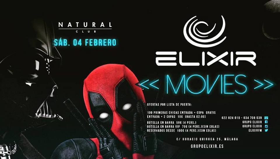 ConectaSurRRPP's tweet photo. Esta Noche @elixirfm trae las mejores películas a @NaturalVipsClub
+ Info & Reservas: 687 60 13 31
#Málaga #NaturalClub #ElixirFm https://t.co/lPCaSJsvYV