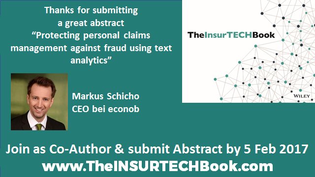 InsurTECH_Book's tweet photo. Thanks Markus Schicho @econob for your abstract #insurtech #insurance https://t.co/66gSeO4NIM #fintech https://t.co/dus7wp9rDu