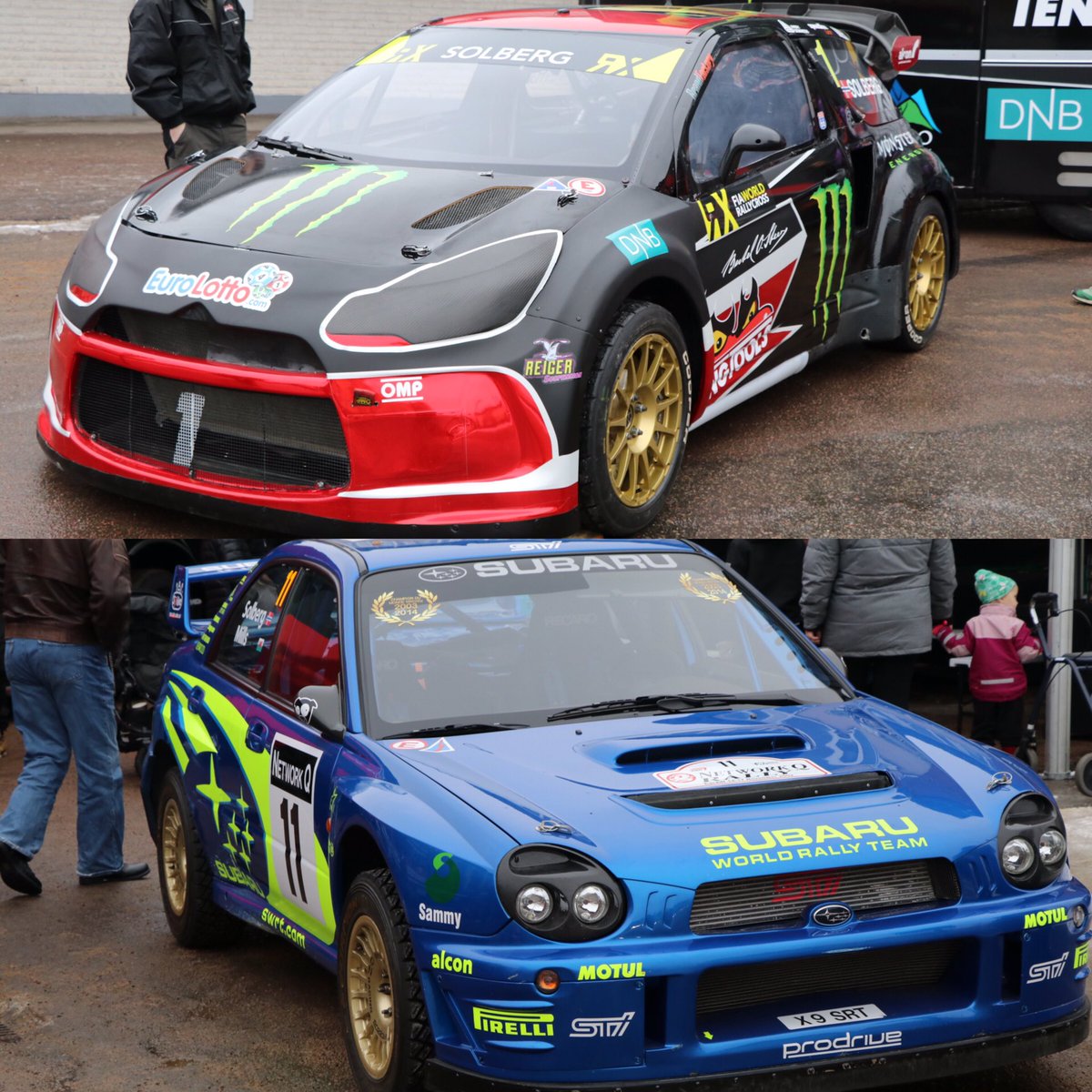 Petter_Solberg's tweet photo. Which is your favorite; my 2016 DS3 RX Supercar (Like) or my 2002 Impreza WRC S8 (RT)? https://t.co/216e7SUFLy