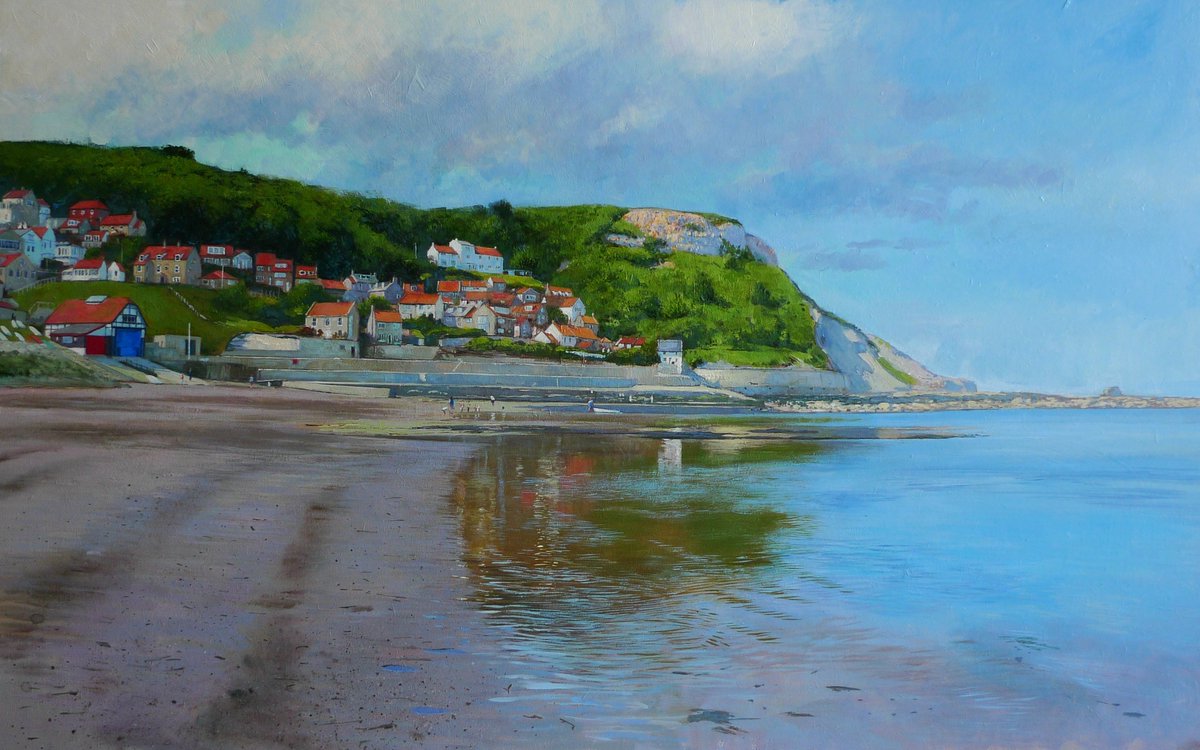 JamesMcgairyart's tweet image. 'Runswick Bay' #painting Signed giclée print available at jamesmcgairy-artist.com/ourshop/prod_5… #Northyorkmoors #Yorkshire #coast