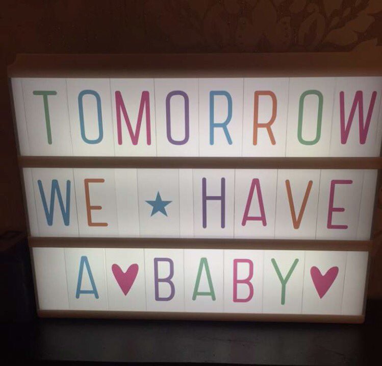 So tomorrow I get induced 👶🏼💗 so excited to finally meet my daughter 💗