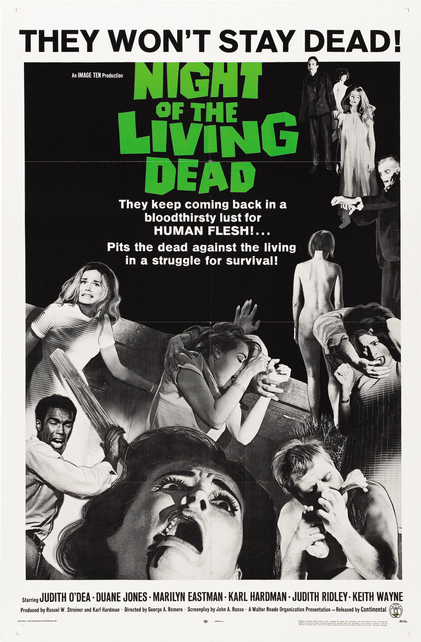 Happy 77th birthday to George A. Romero. Night of the Living Dead, 1968. 
