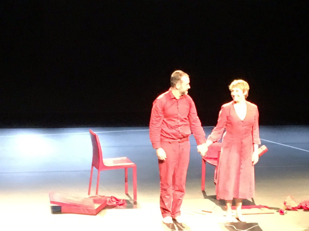 Impresionantes Blanca Portillo y José L. G•Pérez en El Cartógrafo,del gran Juan Mayorga. La cita inedudible con el teatro de esta temporada.