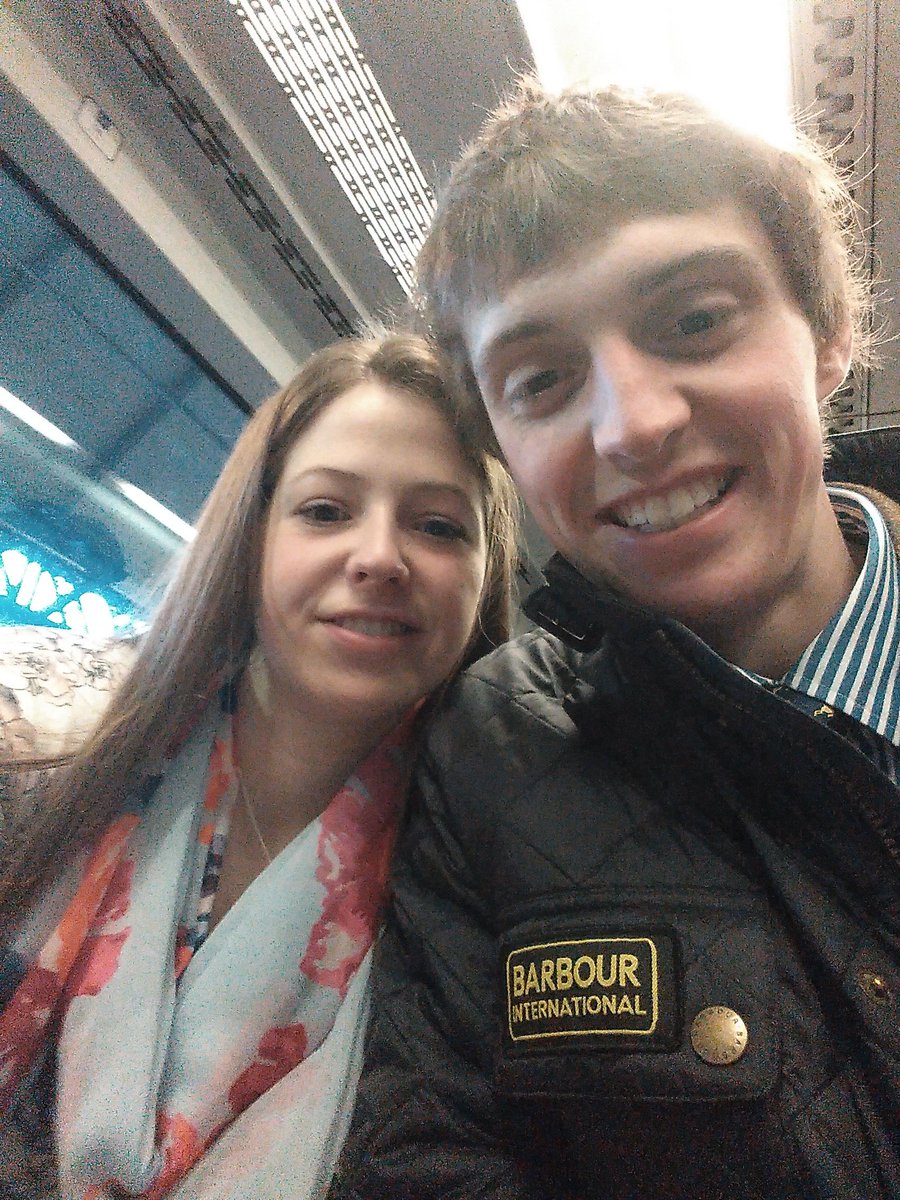 On the train to musselburgh for the racing this afternoon