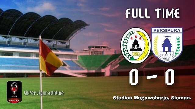FT PSS Sleman 0-0 Persipura Jayapura
-
#pialapresiden #sapersipura #persipura