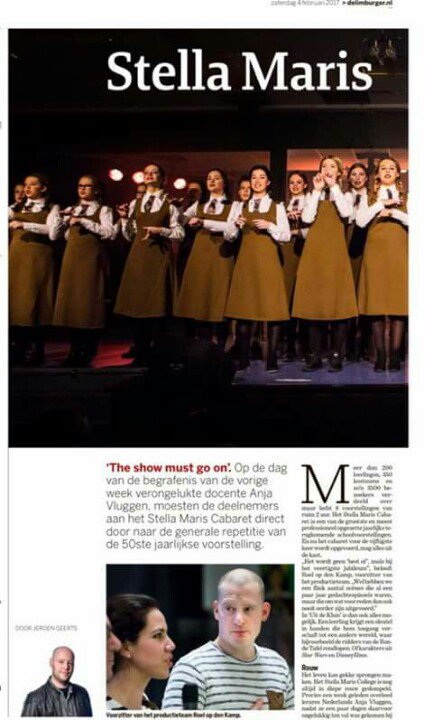 Mooi artikel... #SMCCabaret #UitDeKluis2017 deel1