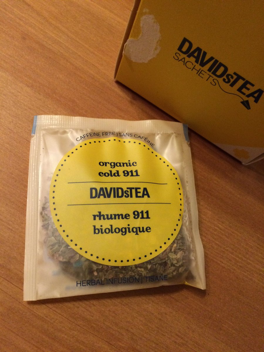 yumi_kinoshita's tweet photo. 今こそこれの出番🐾
カナダのお茶屋さん"DAVIDsTEA"の、その名もCold 911！味も美味しいし、鼻と喉がリフレッシュされる✨

#DAVIDsTEA  #cold911 #ILoveCanadianProducts https://t.co/PAlvRHTqnM