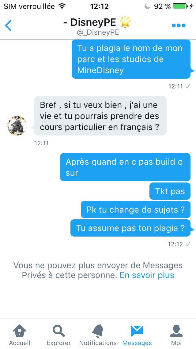 FanDisneyMCPE's tweet photo. @_DisneyPE pk vous assumez pas votre plagia ? https://t.co/zQzk5Ypuxu