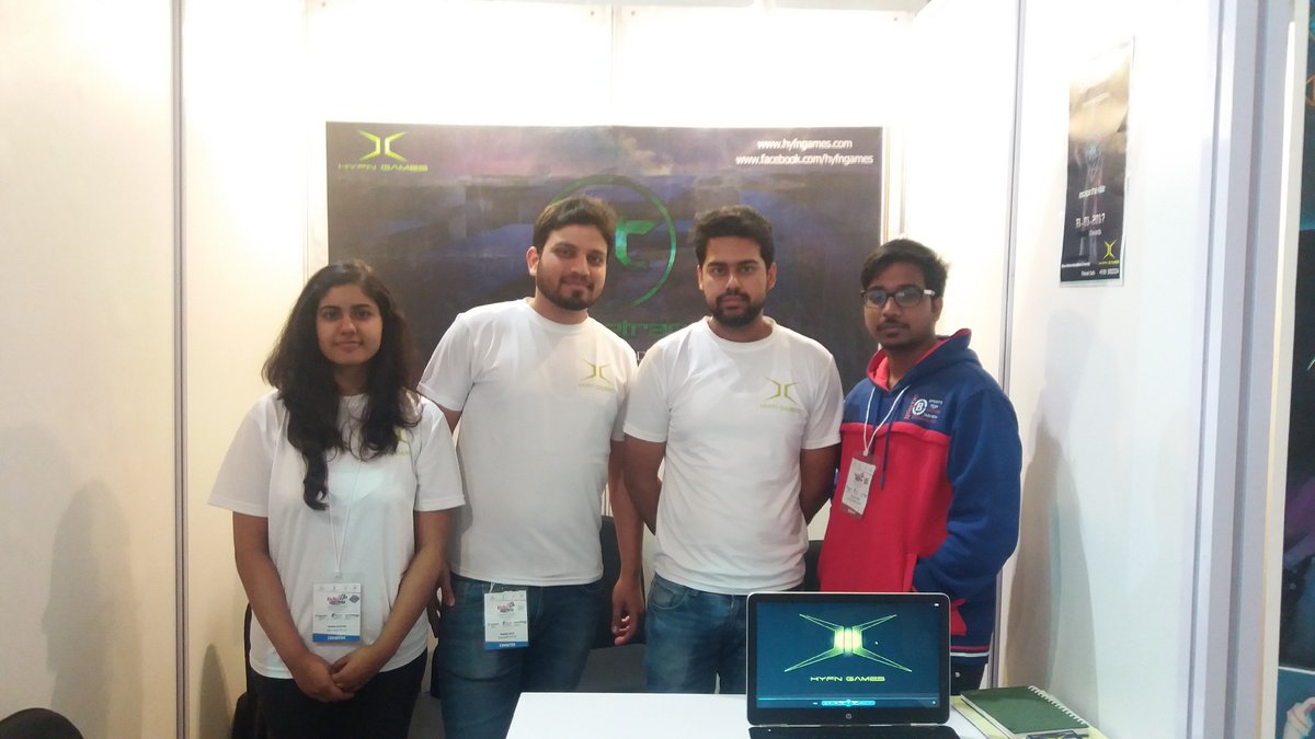 ietfindia's tweet photo. #HyFn games presenting therir first ever game at the @ietfindia #INDIAGAMINGSHOW #ietf2017 https://t.co/YiRLagXvR9