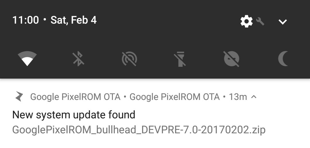 sGeekBlog's tweet photo. Прилетело OTA-обновление #PixelROM ver. 7.0 на базе #AndroidNougat 7.1.2. Ставим! https://t.co/l3FYzXG5pJ