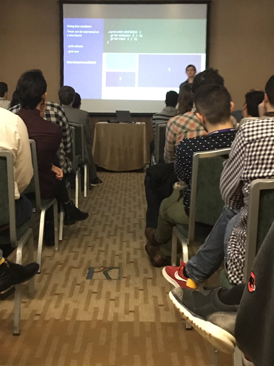 mahatmac's tweet photo. Breakout session with @rachelandrew about #css #gridlayouts https://t.co/bJolyJ7JY8 at #netcentricsummit https://t.co/PPdzD3FdE1