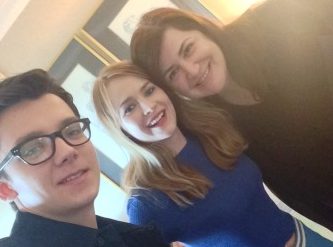 New/Old picture of Britt Robertson and Asa Butterfield during press talk for #TheSpaceBetweenUs [via: gazetanews.com]