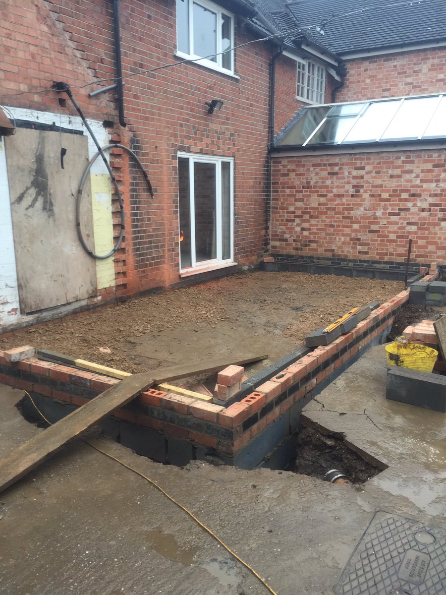 spacesbuilding's tweet image. Brickwork up to dpc.