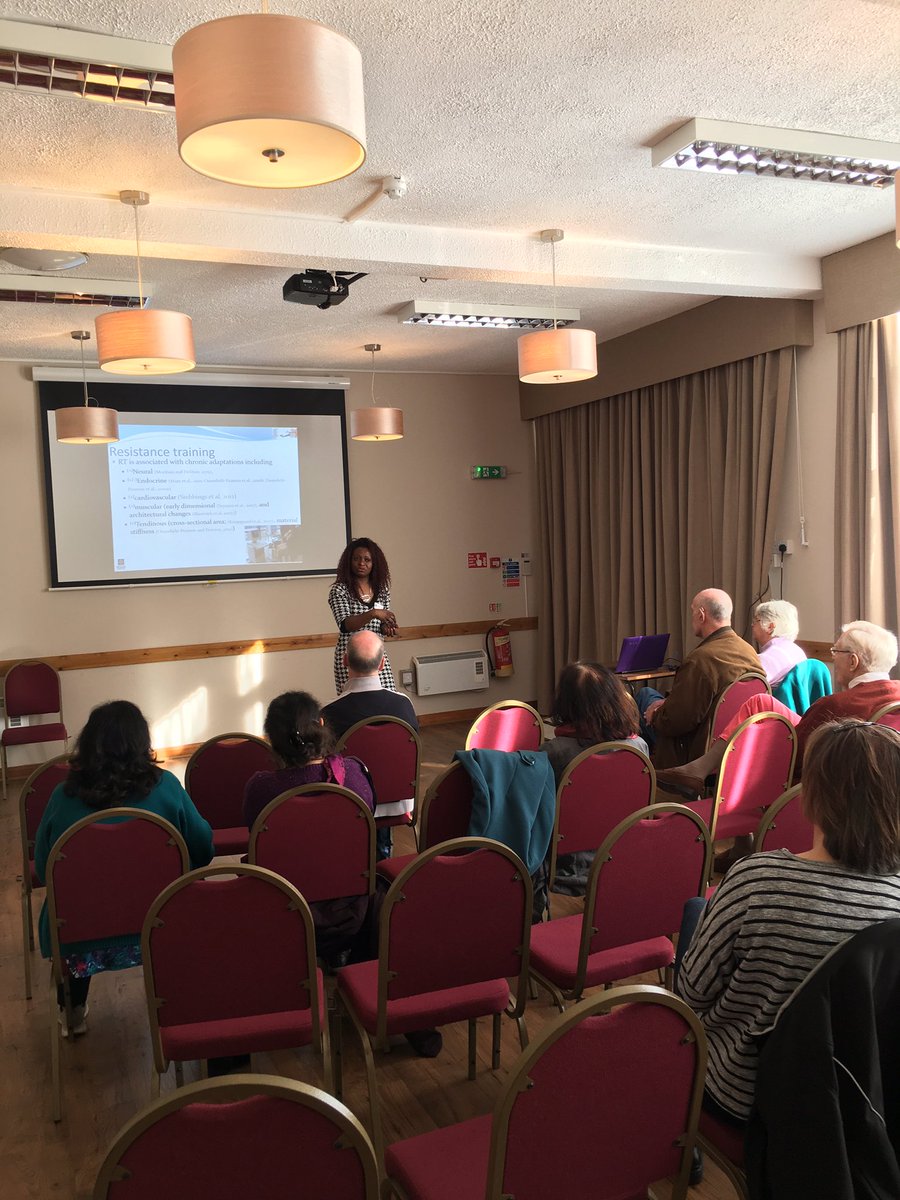 RKECheshire's tweet photo. Head of HEAL, Dr Gladys Pearson is providing a talk on ageing physiology at the @AlsagerCivic Health and Wellbeing event #MMUCommunity https://t.co/PjNOh1jwcH