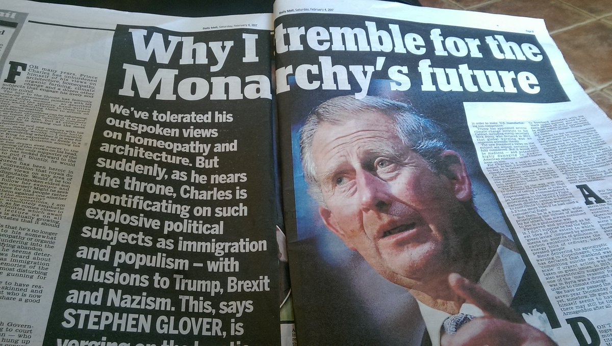 geoffreyMyers1's tweet photo. Prince Charles would do well to remember we have a constitutional Monarchy or #standforelection https://t.co/4LRTQ7Kmkl