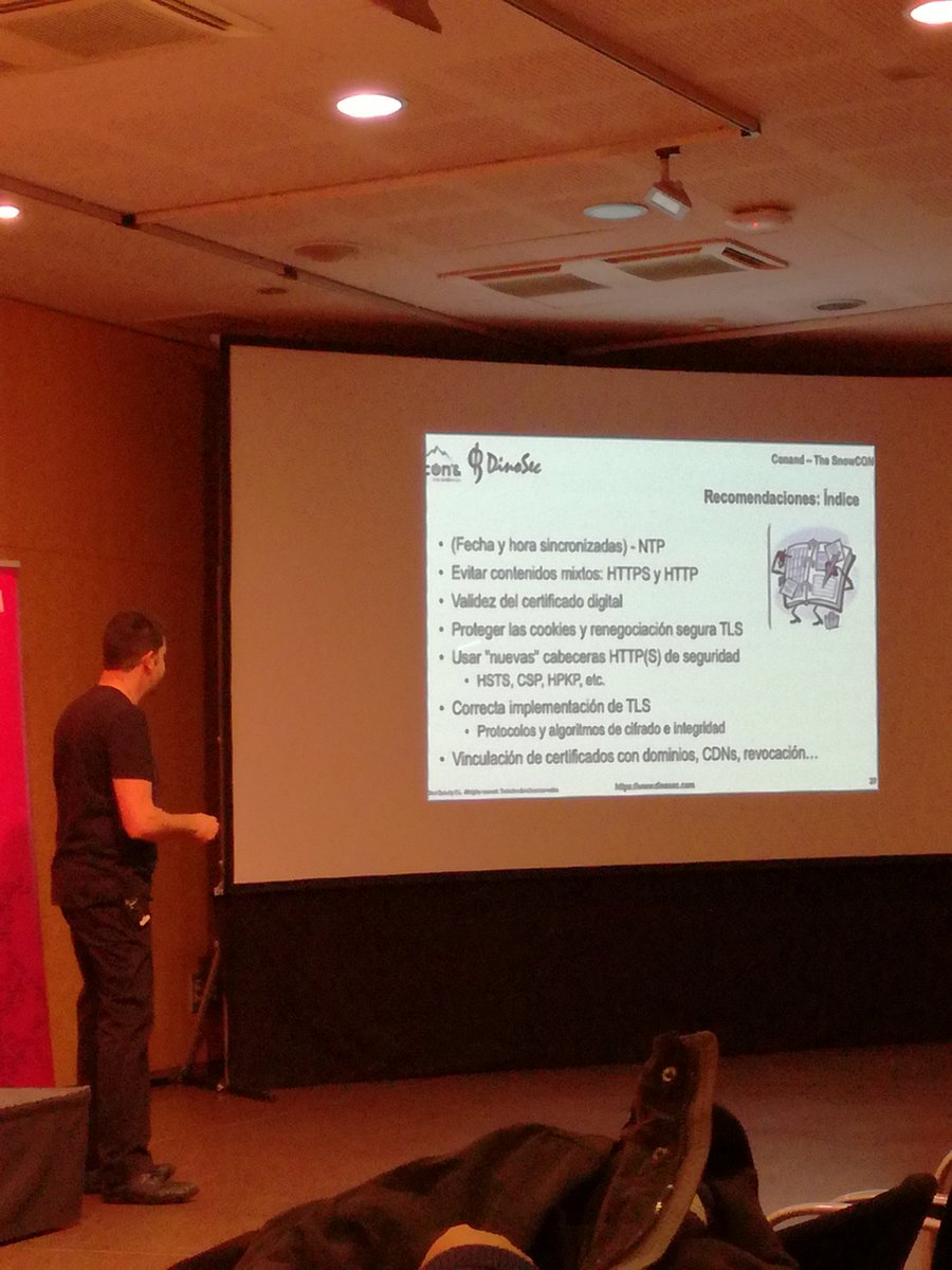 C0NAND's tweet photo. @C0NAND Recomendaciones en la implementación de HTTPS #C0NAND #snowcon #Andorra https://t.co/y1g1obFcOI