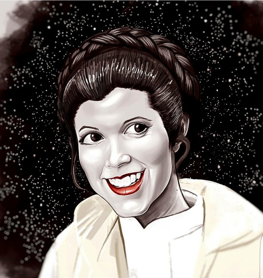 #leia #CarrieFisher #princess #drawing #draw #DrawMyLife #StarWarsLegion #StarWarsRebels #netflix #hbo #tribute #tributo