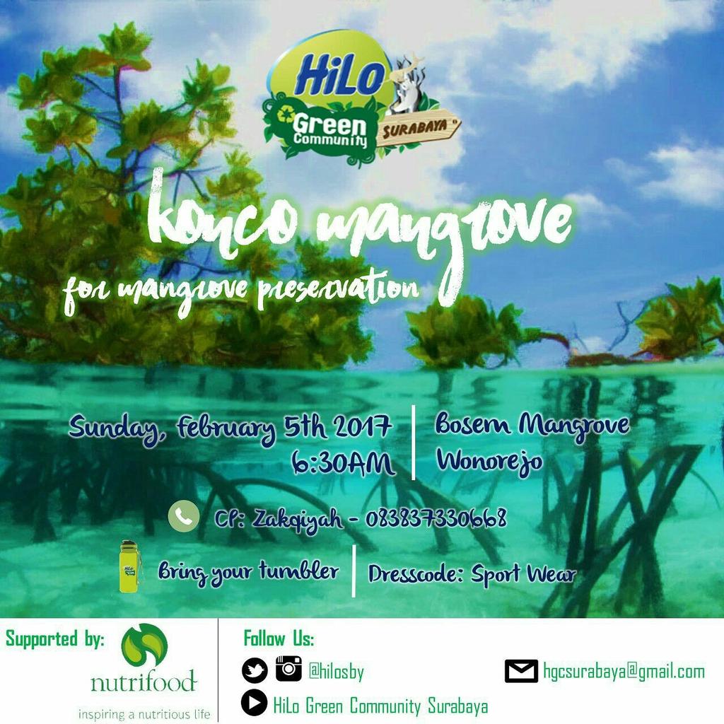 Konco Mangrove for Mangrove Preservation. Gratisss! Langsung hubungi CP yang tertera di eposter ya Greeners!