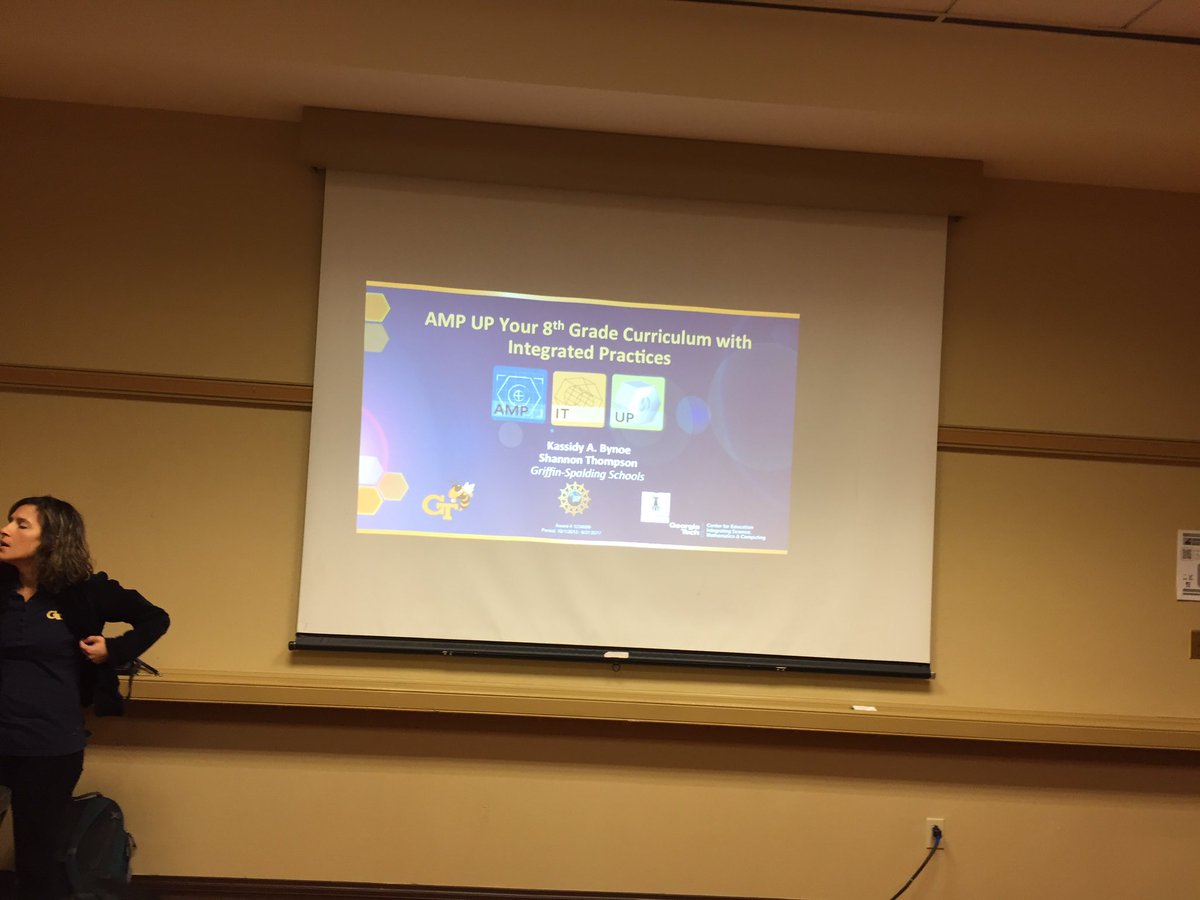 bynoemama's tweet photo. @Ms_Bynoe is amping iit up at #GSTA17 - session starting because she is my very first student #scienceisfun #momprivilege #edtech #stem https://t.co/tcAu89FcBz