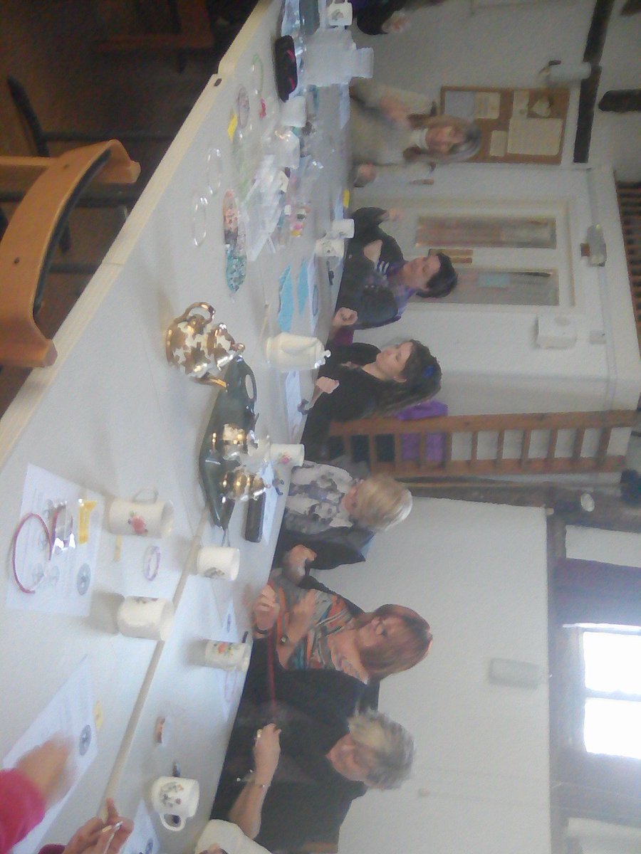 Everyone is busy being Crafty  at the tree of life workshop