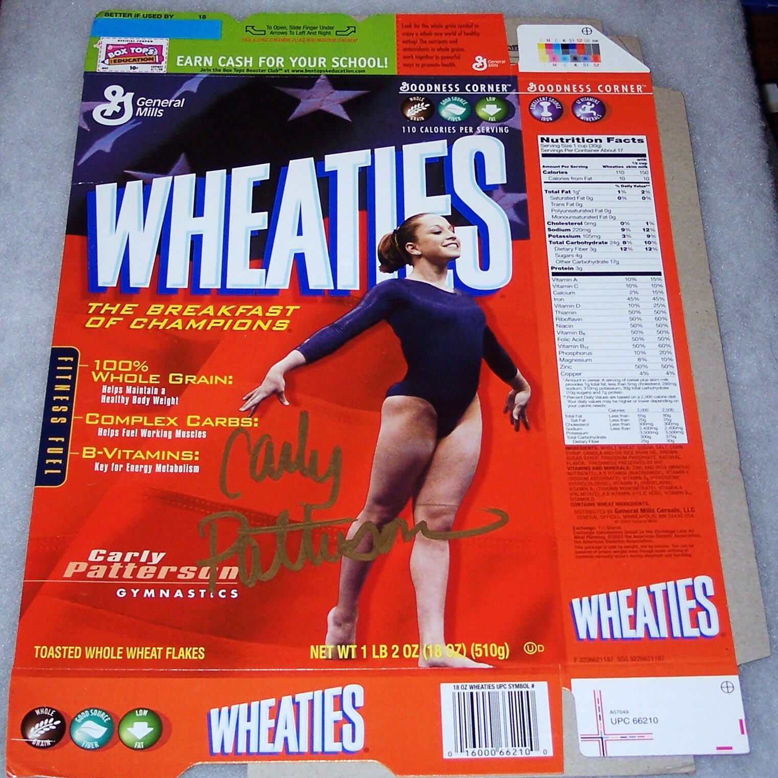 2004 Carly Patterson- Gymnastics box. Happy Birthday to the Olympian who turns 29 years old today! 