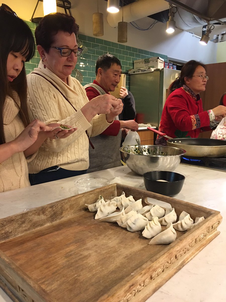 newsreportingII's tweet photo. Volunteers from the audience making Spring rolls and dumplings! @RdgTerminalMkt @PCDC_Events #chinesenewyear https://t.co/YydgdO9jCH