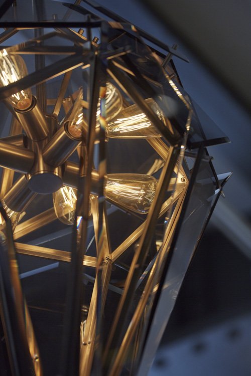 Statement lighting, brushed brass, grey glass from FBC London #lighting #interiors #interior #interiordesign #lightingdesign #saturday #luxe