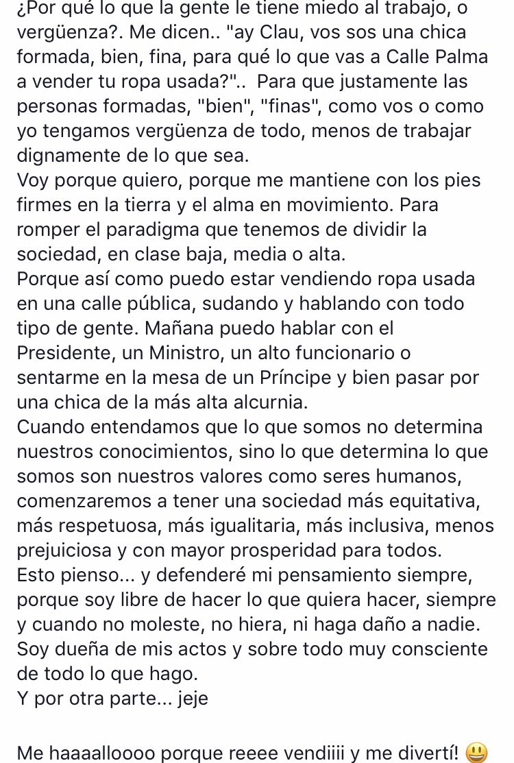 ashleycarschena's tweet photo. Me paro y le APLAUDO a esta chica👏🏻👏🏻👏🏻 -Claudia Benitez en fb https://t.co/3biw8c916A