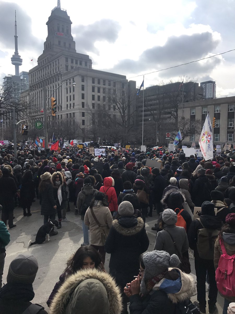 theJagmeetSingh's tweet photo. Toronto showed its solidarity today. #UnitedAgainstHate #NoMuslimBanTO https://t.co/XzGFwwMoyc