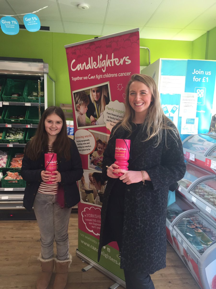 Collecting for #Candlelighters on #WorldCancerDay at Addingham co-op