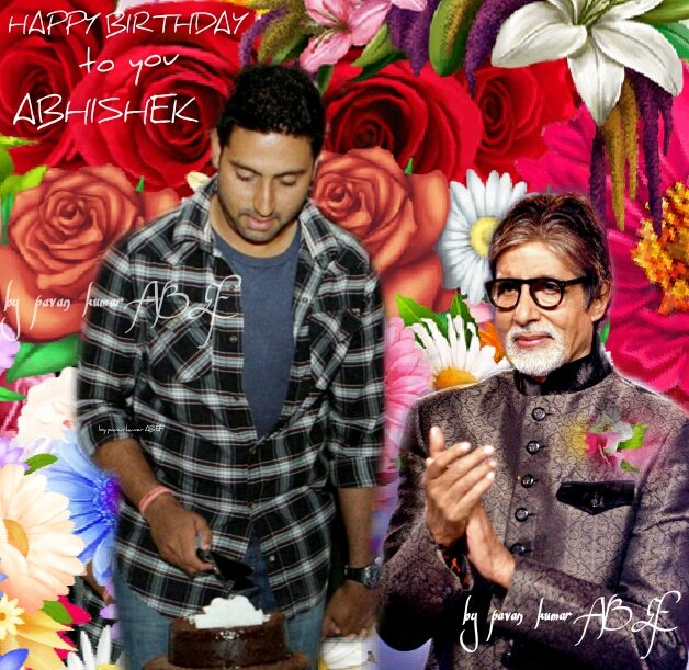    many many returns of the day happy birthday Abhishek Bachchan Sir 