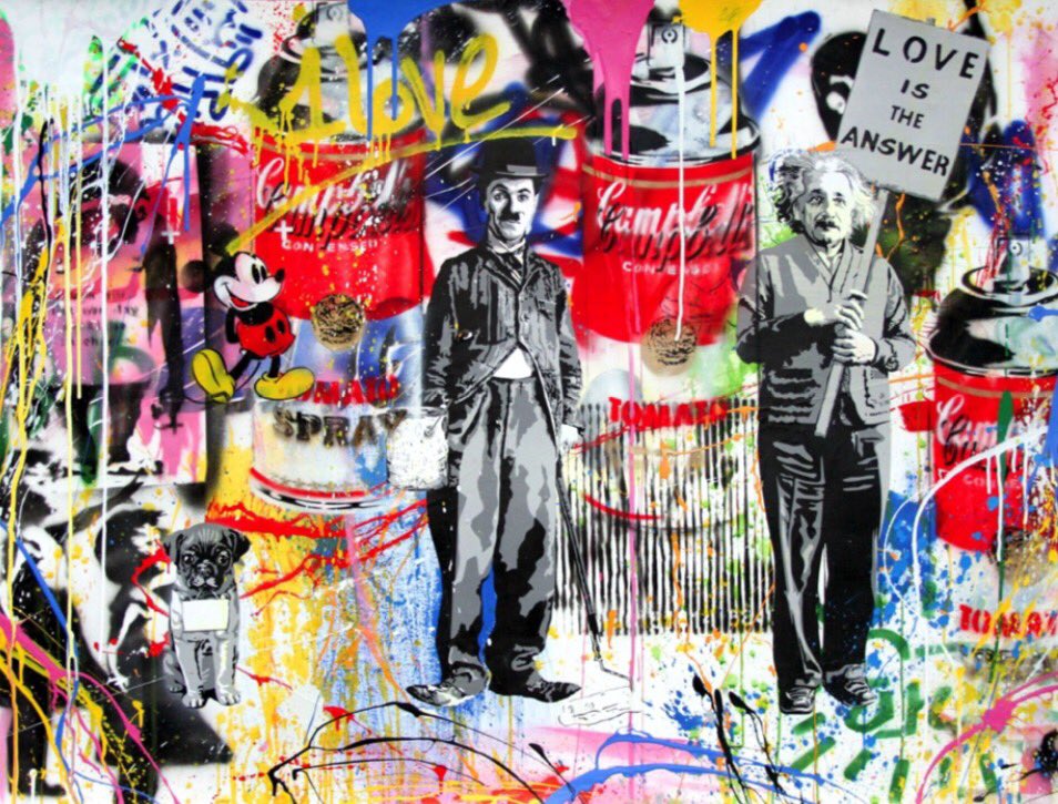 ProyectoHC's tweet photo. Conociendo a @MrBrainwash a través de la magnífica película d @Banksy #ExitThroughTheGiftShop en @ProyectoHC 
Gracias @GHISPANICA por apoyar https://t.co/njJU8WazcJ