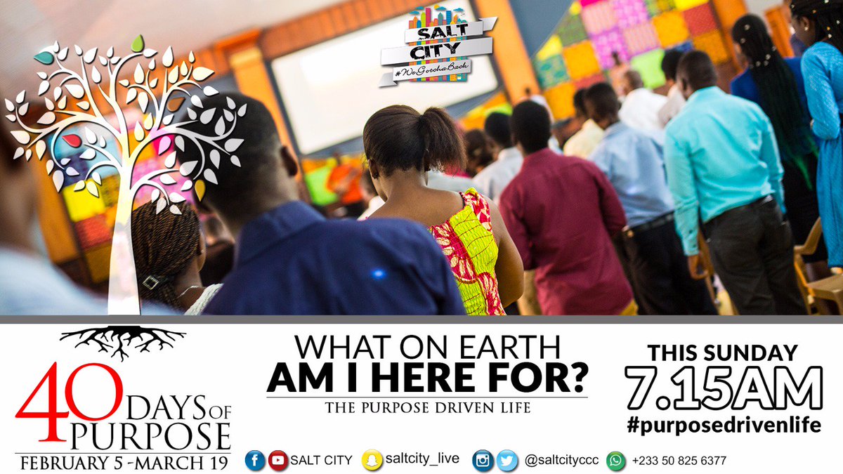 saltcityccc's tweet photo. Dawn of a new season. Learn to know your purpose here on earth with us tomorrow. We will be expecting you😉
#WeGotchaBack😊 https://t.co/SO0yJ9Fhx6