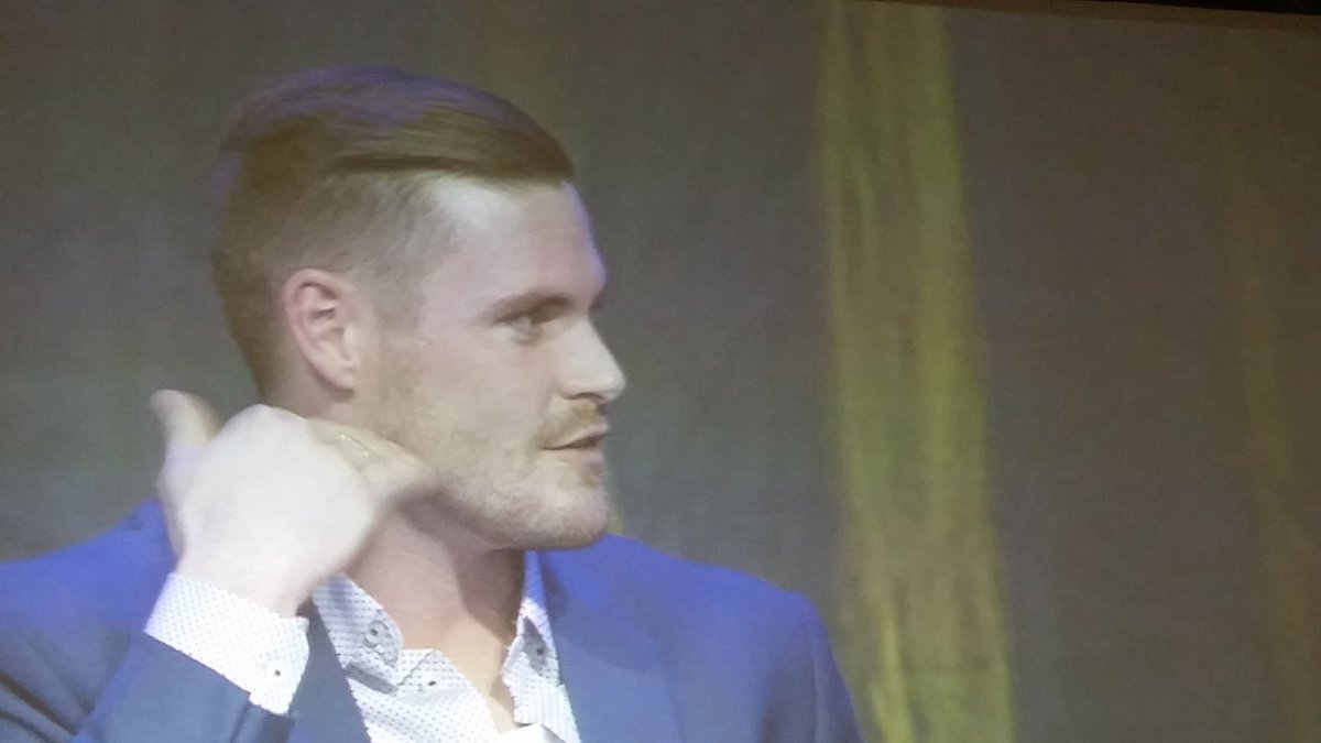 Gold Medalist David Boudia at the PU AG Fish Fry.  Great lessons and new book "Greater than Gold"