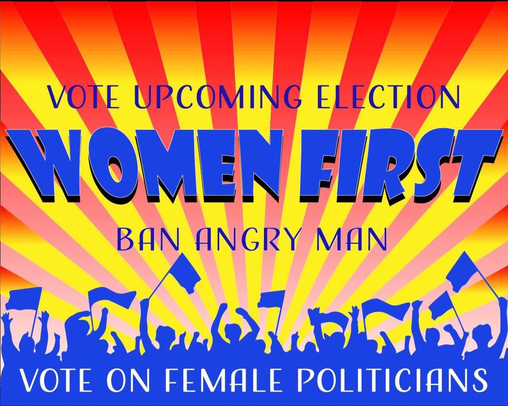 FuzzmakerBuzz's tweet image. Maak een einde aan boze mannen in de #politiek, #Stem op een Vrouw! #verkiezingen2017