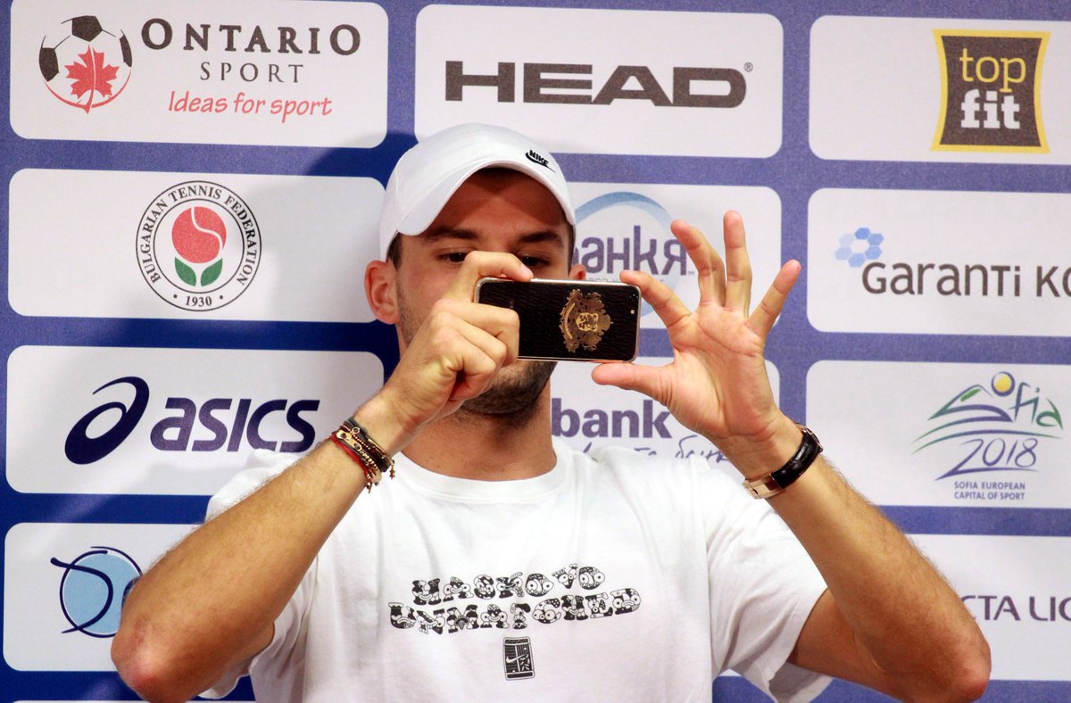 GD_fan92's tweet photo. That "Haskovo unmatched"" T-Shirt though :) #Dimitrov https://t.co/8dPvTyWChr