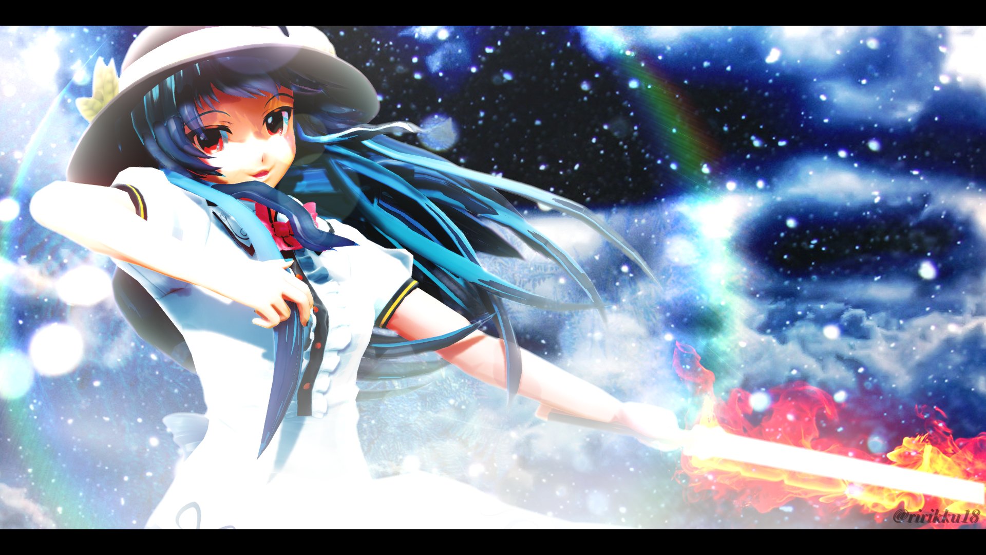 Twitter এ りりっく 比那名居天子 たまにはカッコいい天子ちゃんを 何げに初めて炎剣にしてみた笑 T Co P3vr9icl49 ট ইট র