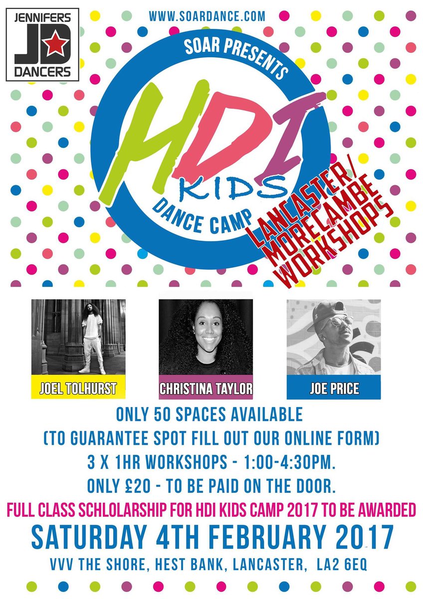 SoarUk's tweet photo. TODAY we are hosting a @HDI_DanceCamp #HDIkids #dance #workshops in #Lancaster with @joely_t @JoePricee #christinataylor https://t.co/tW9RF6Eytz