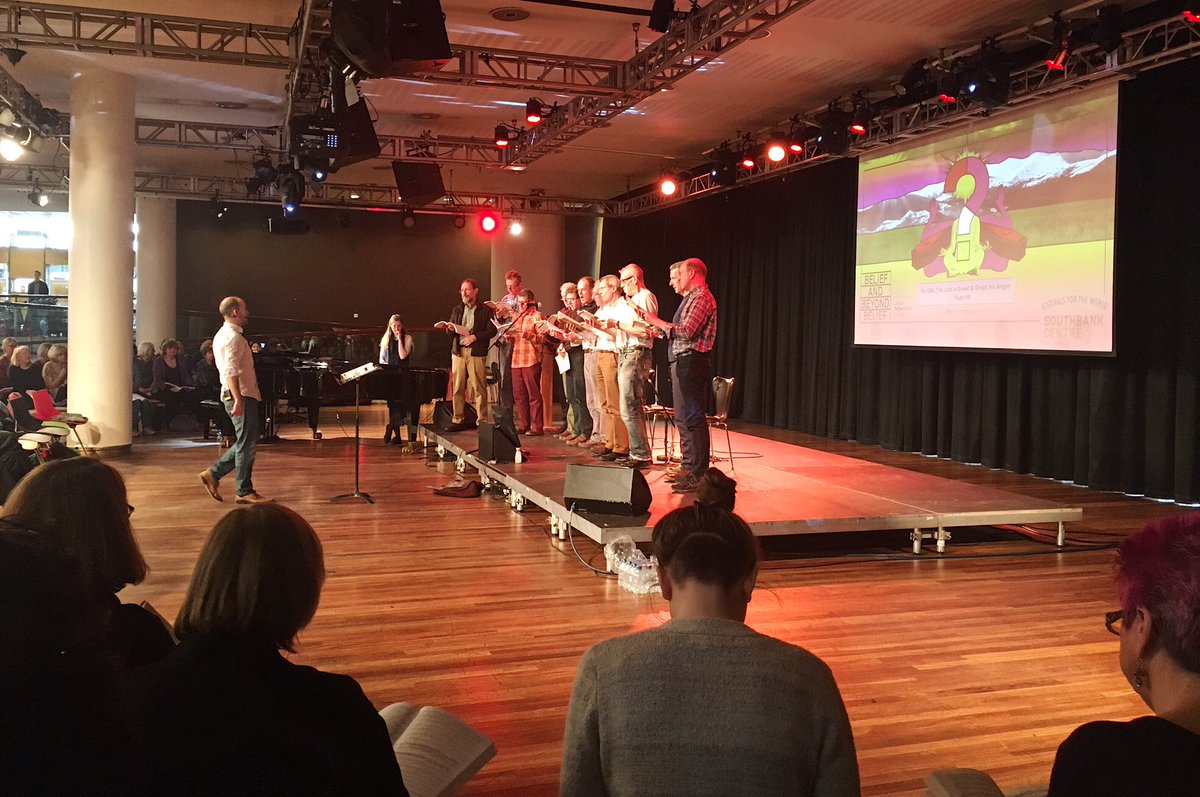 southbankcentre's tweet image. Basses singing Haydn&apos;s Creation with @DominicPeckham at our #Voicelab Big Sing right now #beliefandbeyond