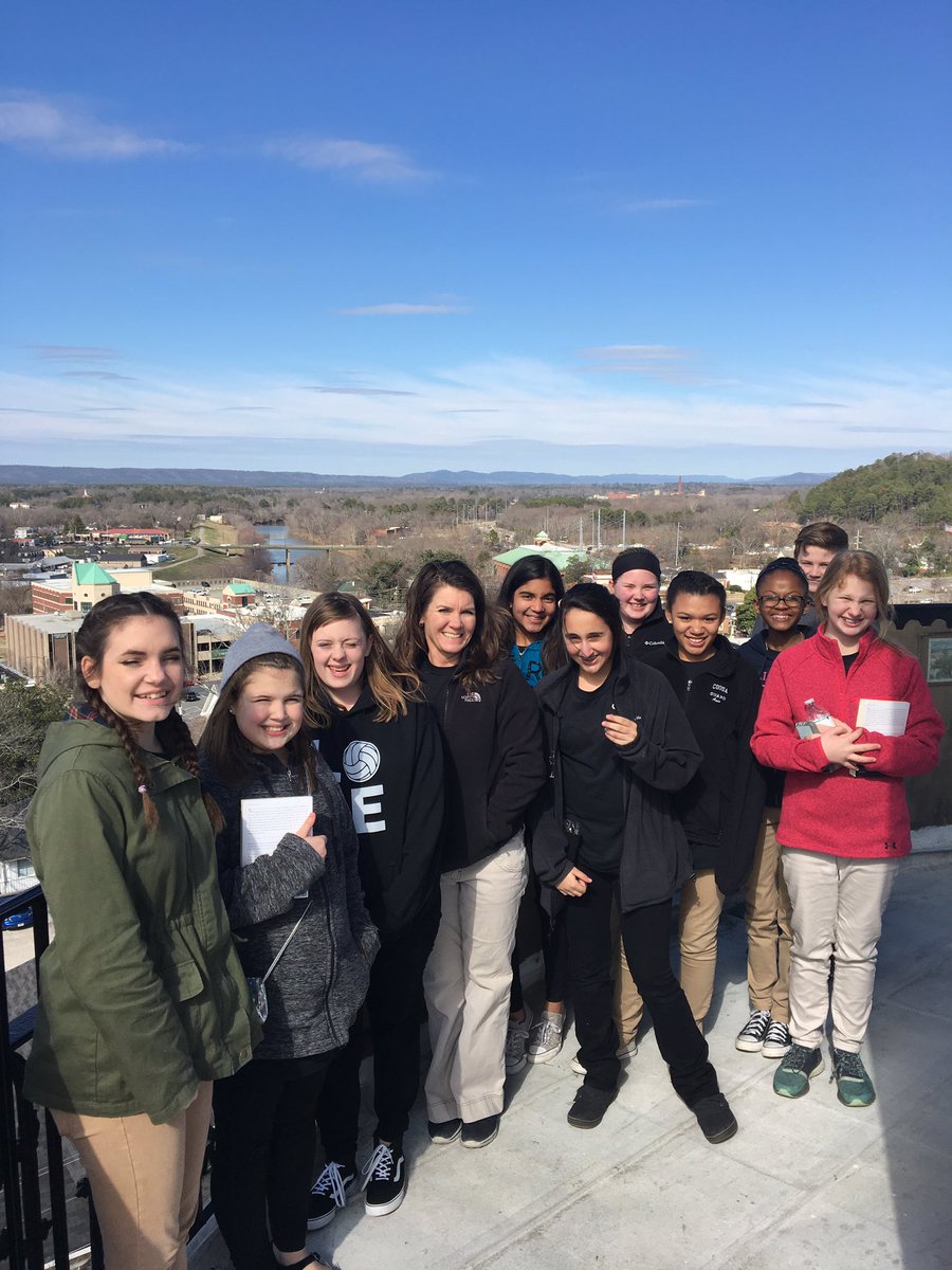 CMS CHS leadership group tour businesses in Rome. <a href="/CoosaMiddle/">Coosa Middle School</a> <a href="/drjjackson/">Dr. Jennifer Jackson</a> @coosawebsite