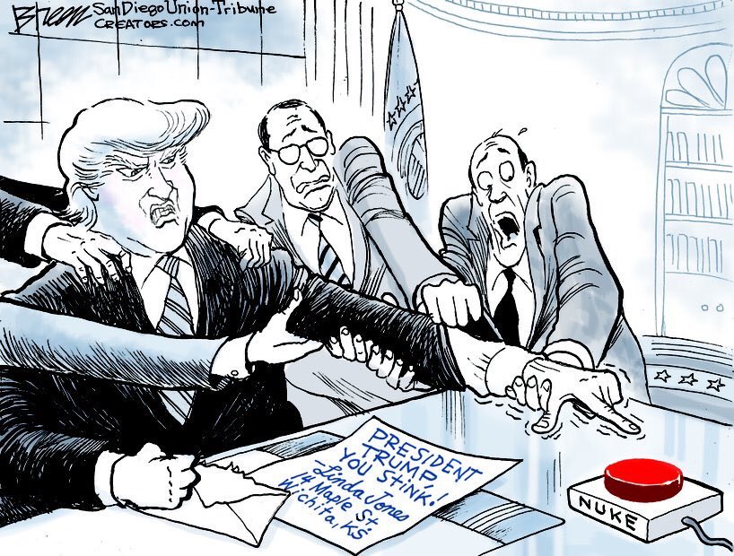 StopTrump2020's tweet photo. #trumplethinskin someone needs to take away the nuclear codes https://t.co/cAJZHSRZNR