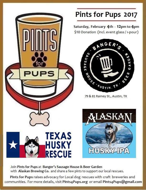 Pints4Pups's tweet image. It's a perfect day for @AlaskanBrewing Husky IPA @BangersAustin !!!