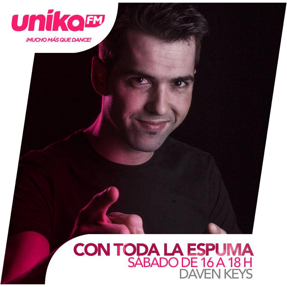 UnikaFM_Radio's tweet photo. hoy en @espumaoficial con @davenkeys,no te lo pierdas y danos tu opinion con #generacionconsolas que consola fue tu favorita? https://t.co/JWv1F8HfWv