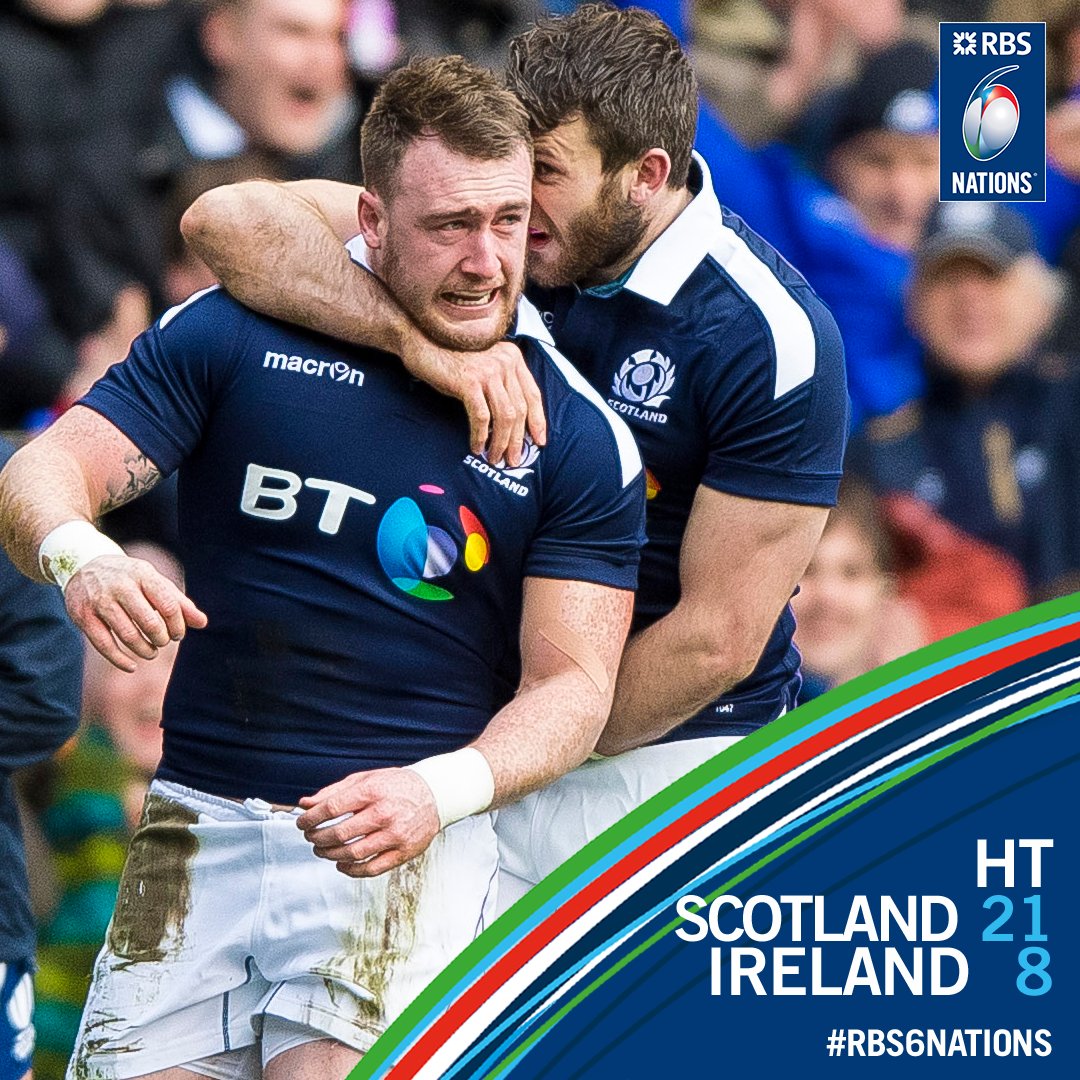 SixNationsRugby's tweet photo. What. A. Start!

@Scotlandteam lead 21-8 after 40 minutes of exhilarating rugby

Live updates: https://t.co/Ktl7atmvaA #RBS6Nations #SCOvIRE https://t.co/mxteL1zb4A