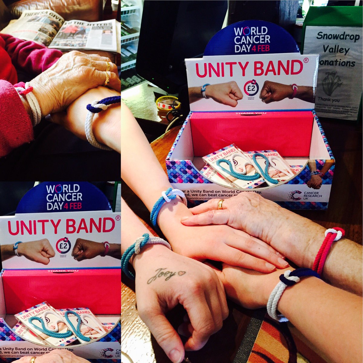 cazzanorman's tweet photo. #WorldCancerDay #unityband #oldandyoung #specialbonds https://t.co/lhgH9oxVOg