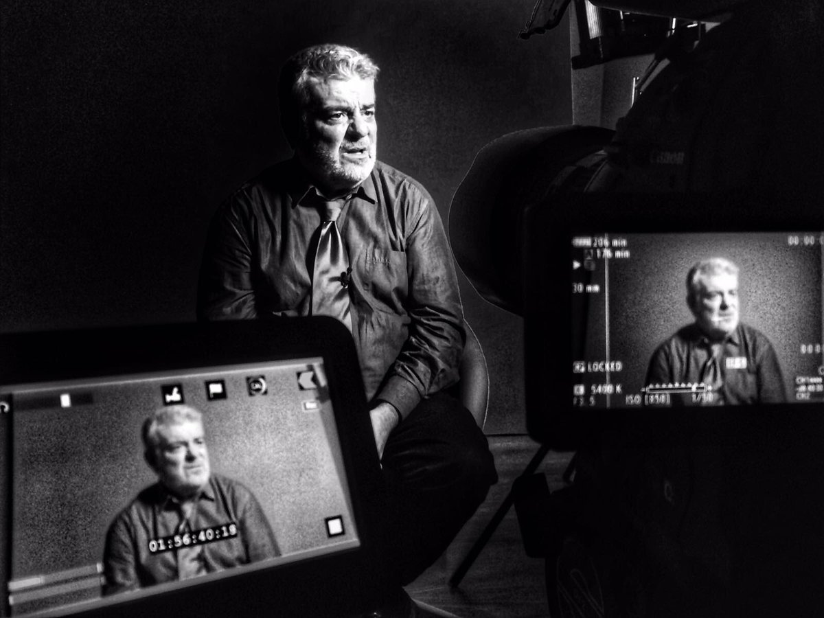 albertsteba's tweet photo. Y ahora rodando nuestro nuevo documental "Gila". Grabando a Millán Salcedo. https://t.co/nA2FJgPo0E