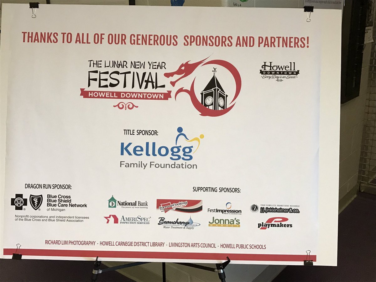 DowntownHowell's tweet image. Special thanks again to all of our #LunarNewYear sponsors that made today's events possible!
